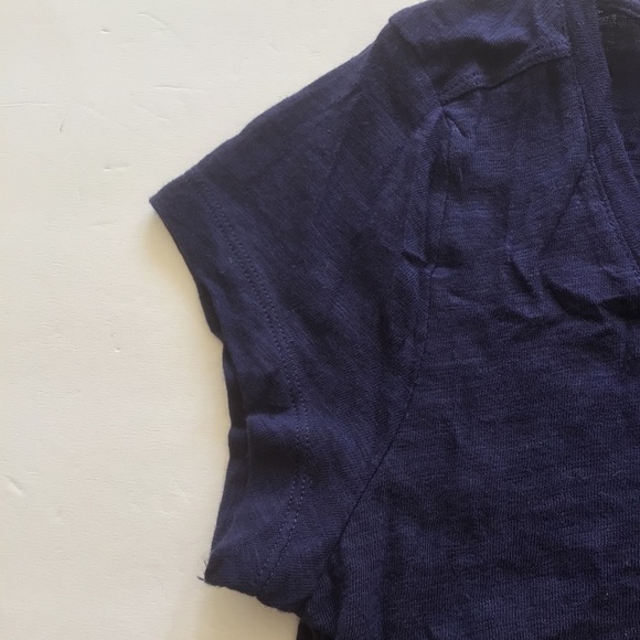 GAP FACTORY NAVY BLUE FOREVER SOFT SCOOP NECK AHORT SLEEVE TEE SHIRT NAVY XS NWT - Picture 10 of 12